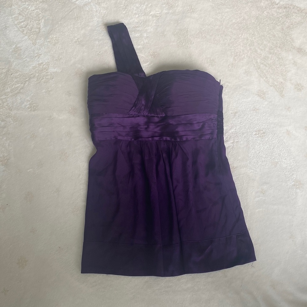 🎉 HOST PICK 🎉 Bebe, Purple, Single Shoulder Top, Size Small
